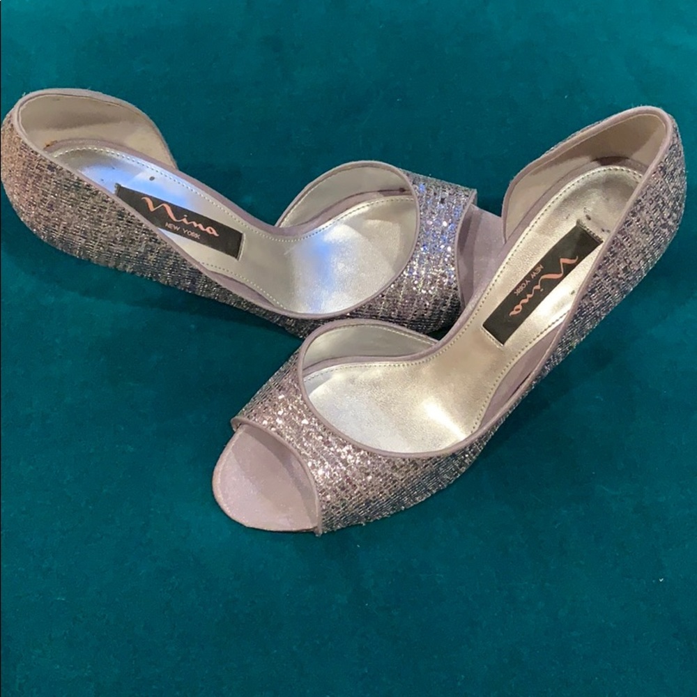Beautiful silver shoes!